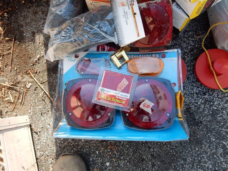 lot 84 image: Misc. Trailer lighting items and other auto related items.  See closeups