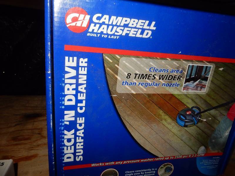 lot 88 image: Campbell Hausfeld, Deck N Driver Surface Cleaner.. New in the box