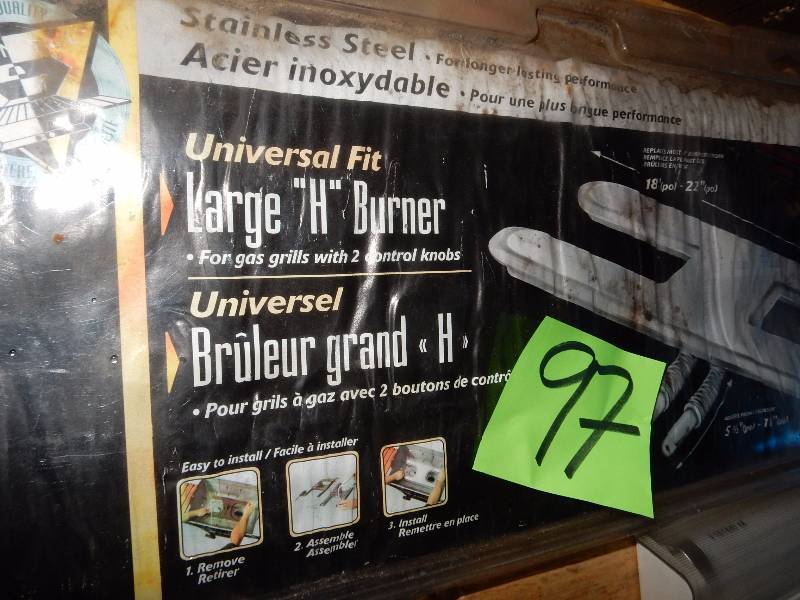 lot 97 image: Universal fit Large H Burner kit
