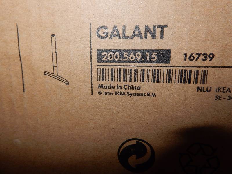 lot 125 image: 2, Galant T shaped table legs..