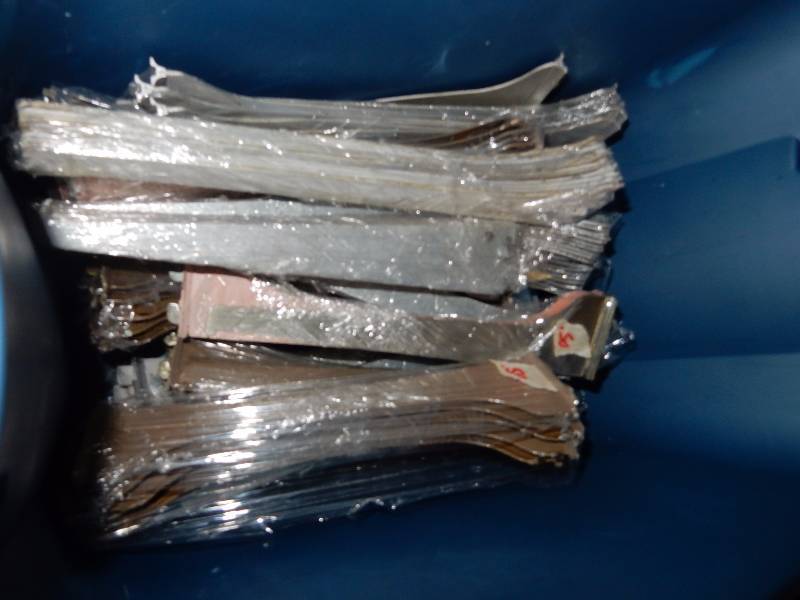 lot 129 image: 2 containers full of shelf brackets as pictured. .All new