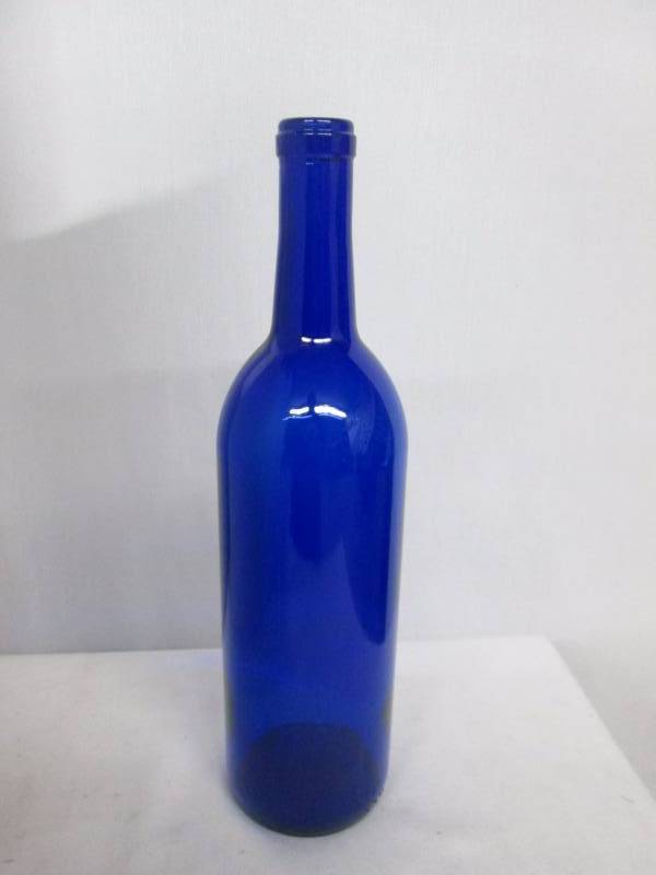 2 Boxes of Blue Bordeaux Wine Bottles