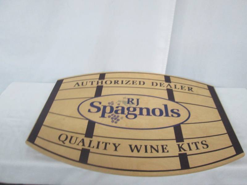 RJ Spagnols Wood Sign