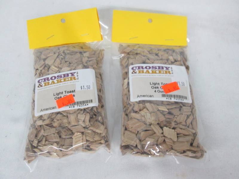 2 Bags of Light Oak Chips
