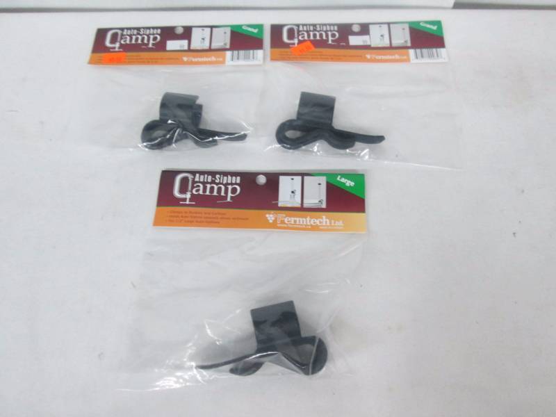 3 Auto-Siphon Clamps