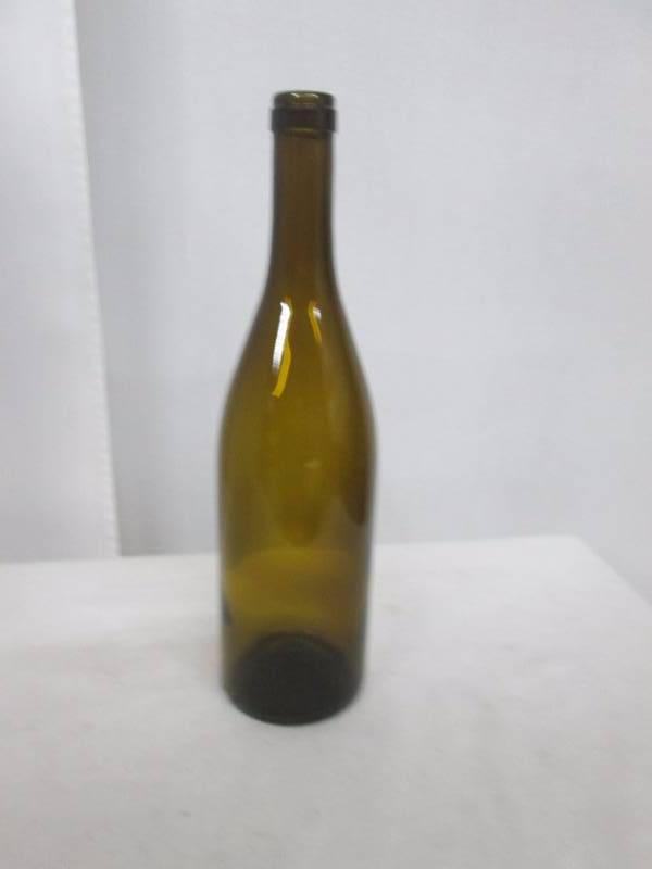 2 Boxes of Green Antique Punted Wine Bottles