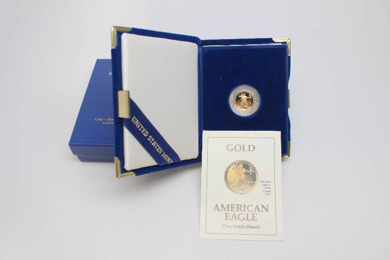 1991 110 Gold American Eagle With Box and COA