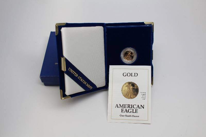 1992 110 Gold American Eagle With Box and COA