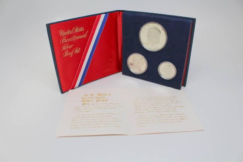 1976 Bicentennial Silver Proof Set with COA and box
