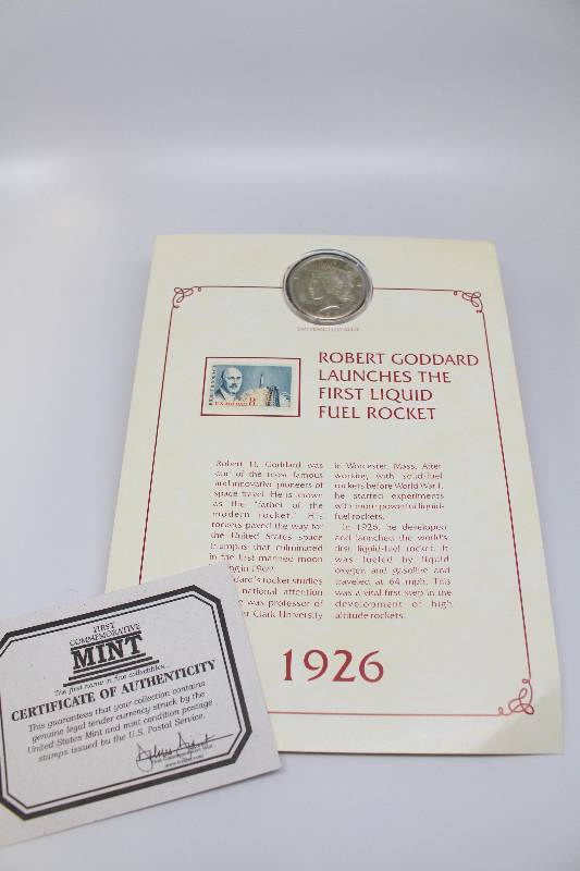 1926-S Peace Silver Dollar & Stamp Commemorative Book Collection