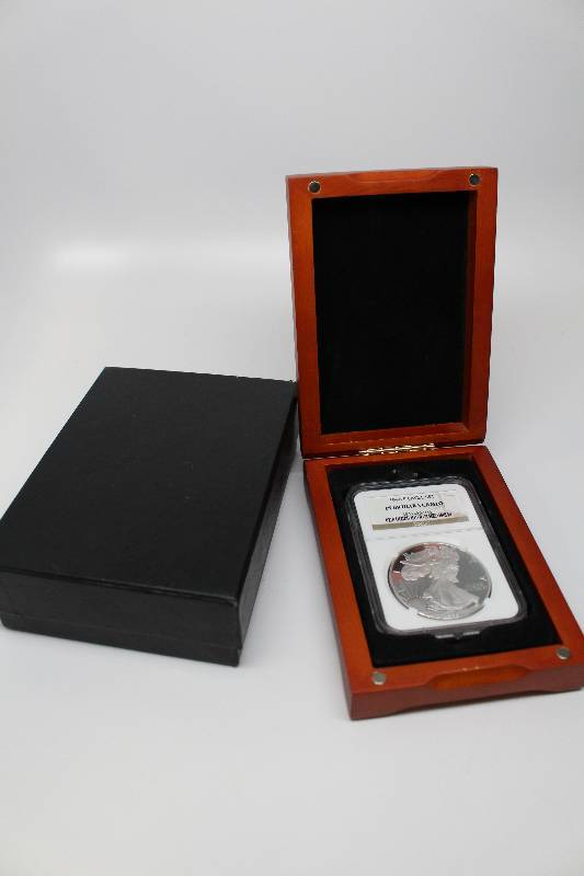 1996-P Silver American Eagle Proof NGC PF69 Ultra Cameo  Hardwood Box included