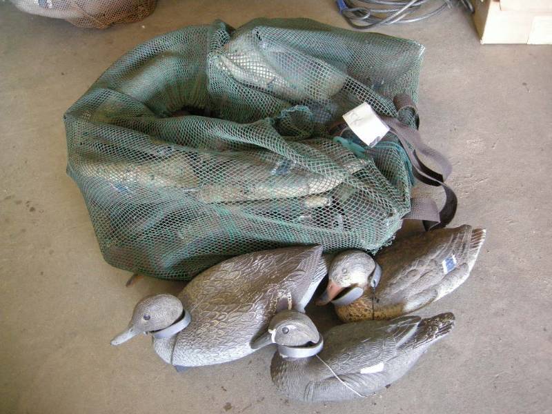 17 Duck Decoys and bag