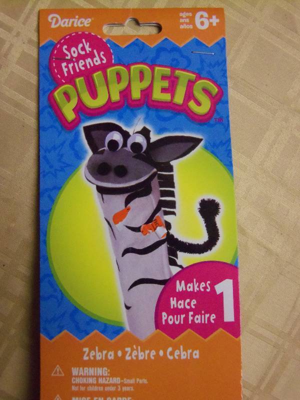 Zebra Puppet Kit