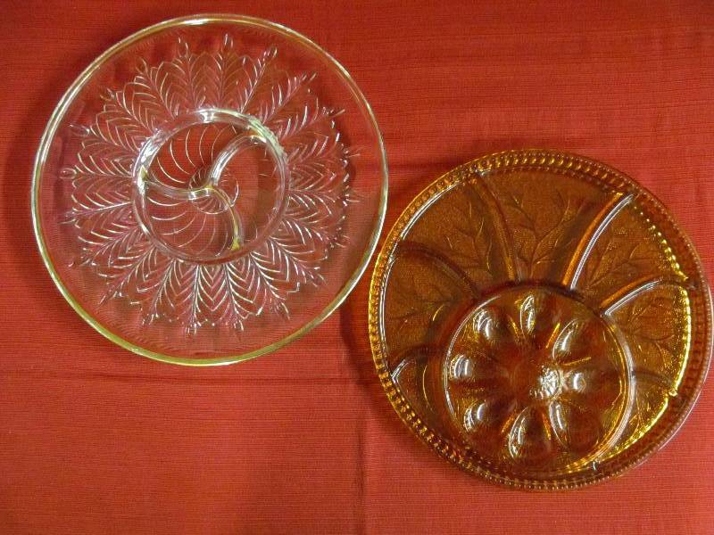 vintage glass platter