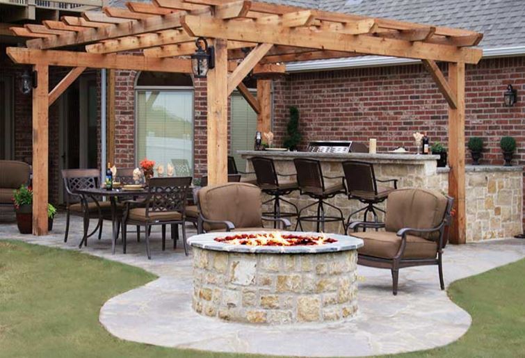 Tall Round Fire pit
