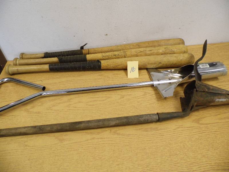 Wood Baseball Bats, Bulb Planter