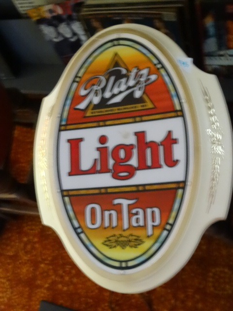 lot 175 image: Blatz Light Sign