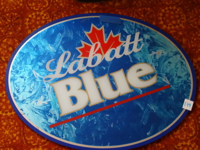 lot 179 image: Labatt Blue Sign