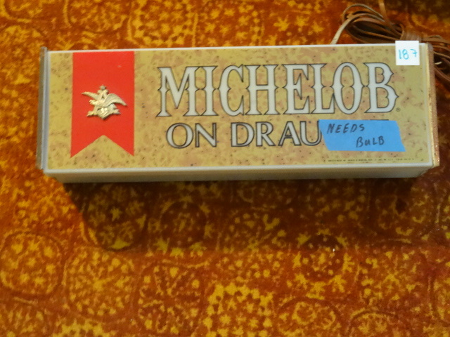 lot 187 image: Michelob Sign