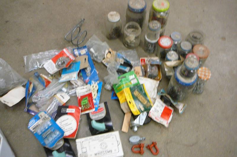 Lot of Hardware  Nails  screws etc.
