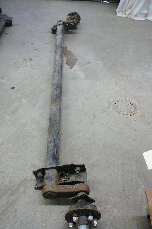 Torsion Axel 3500 lbs. Face to Face 92 34 Center to Center mount Brackets 75 12 Overall 98 Never used