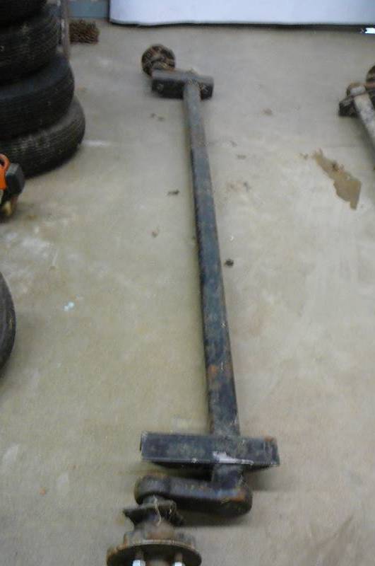 Torsion Axel 3500 lbs. Face to Face 92 34 Center to Center mount Bracket 75 12 overall 98 wide never used