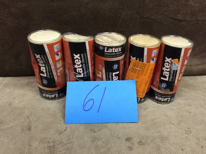 Lot of 5 Latex Gloves Packs New