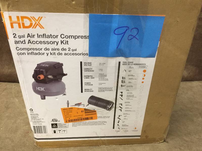 HDX 2 gal Pancake Compressor - broken hose