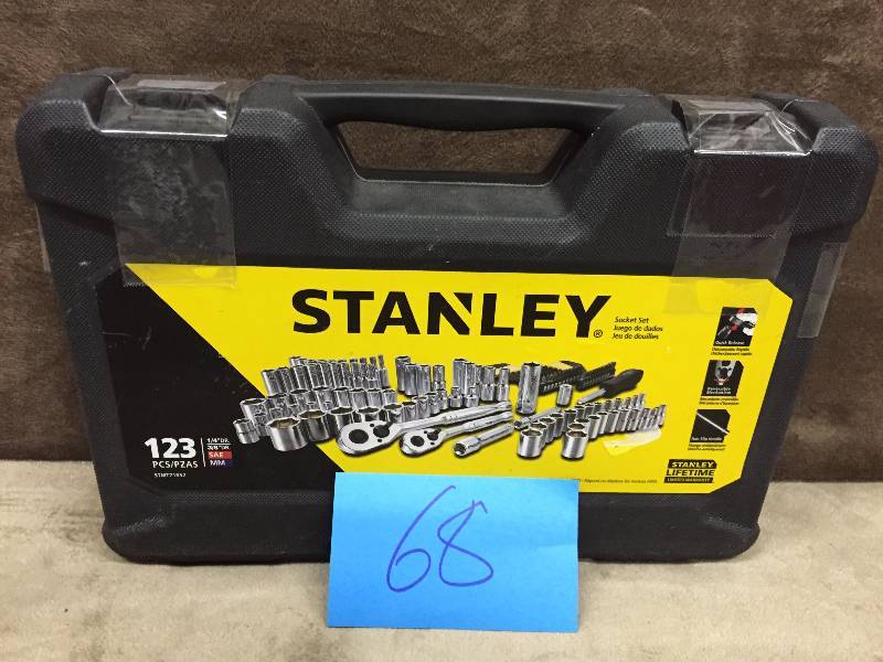 Stanley 123 PC Black Socket Set New