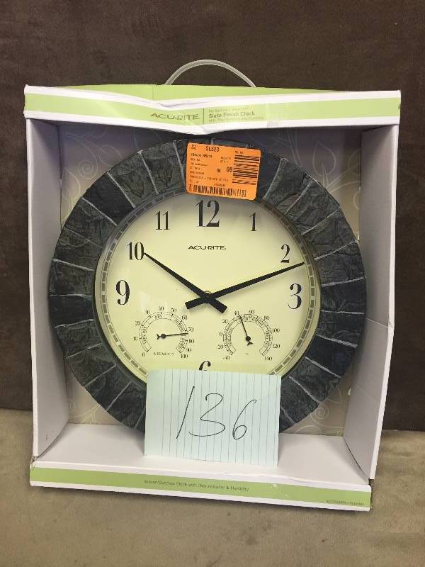 Accurite Clock Thermometer New