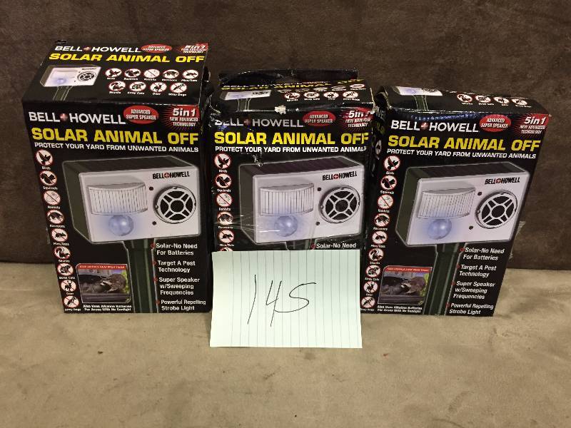 Lot of 3 Solar Animal Off