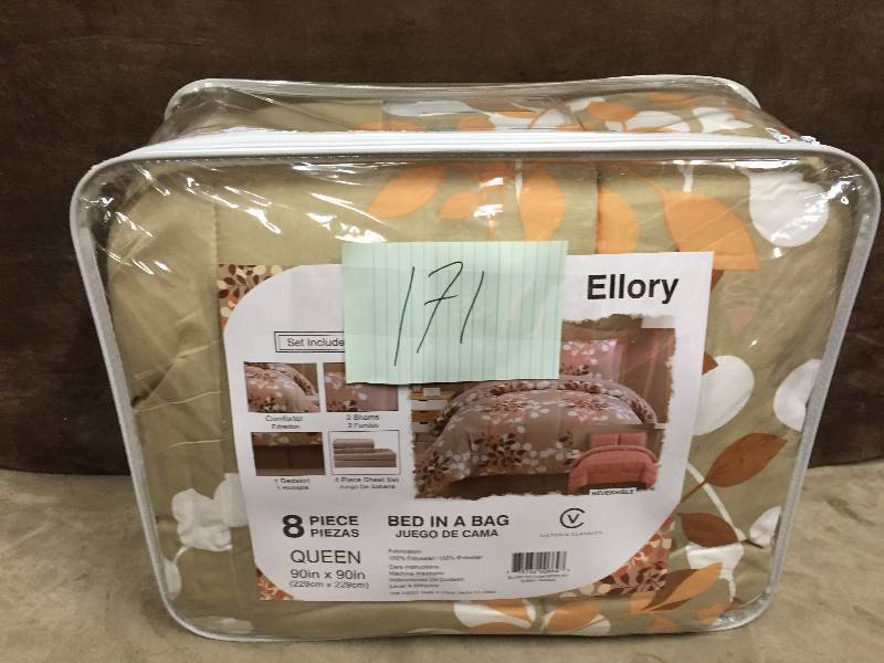 Ellory 8 PC Bed in the Bag size Queen New