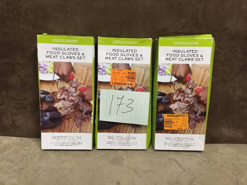 Lot of 3 Insulated Gloves and Claws New