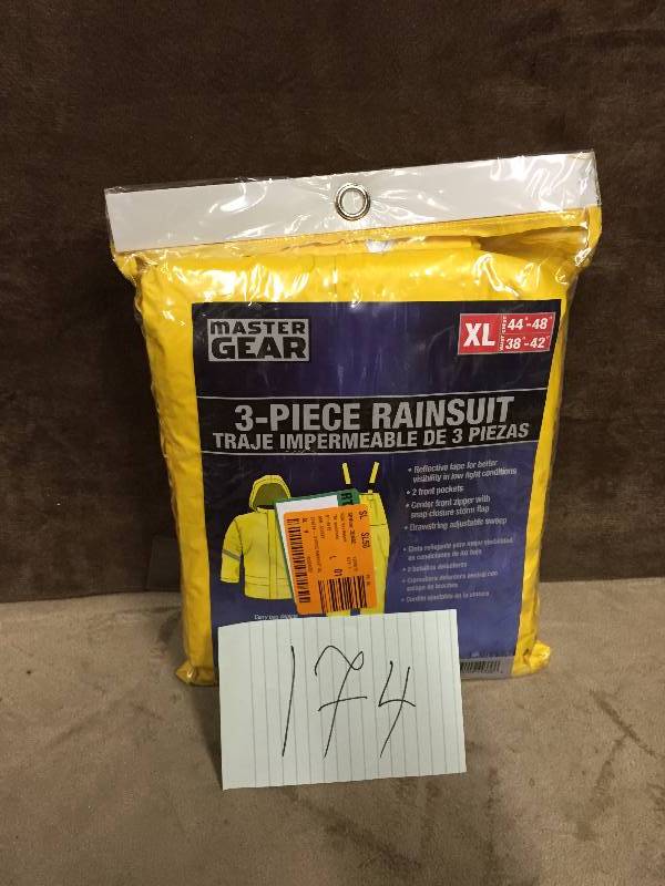 3 PC Rain Suit XL