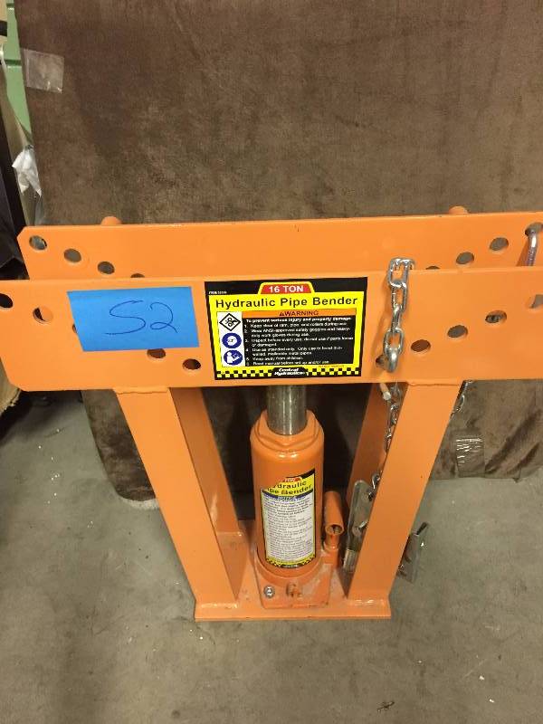 Hydraulic Pipe Bender Missing Bending Bars