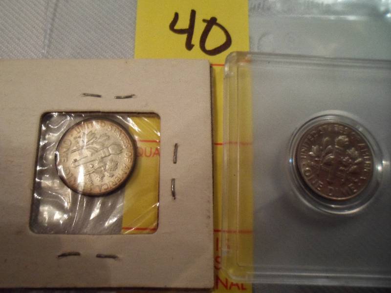 Lot of 2 Roosevelt Dimes