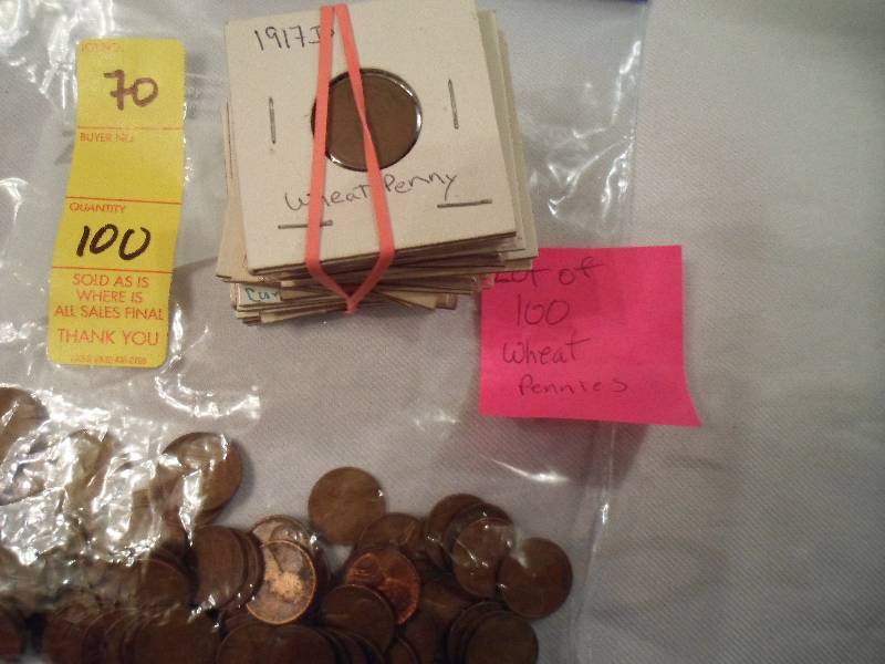 Lot of 100 Wheat Pennies