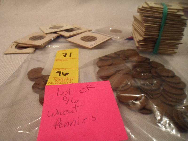 Lot of 96 Wheat Pennies