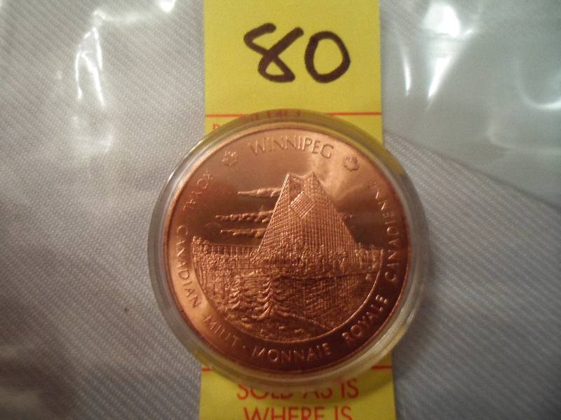 Royal Canadian Mint OttawaWinnipeg Medallion