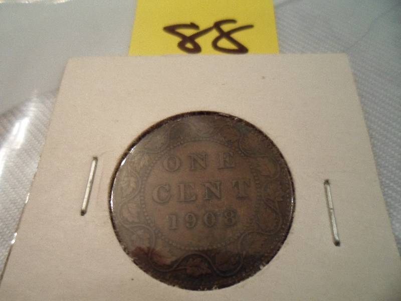 1908 Canadian 1 Cent Coin