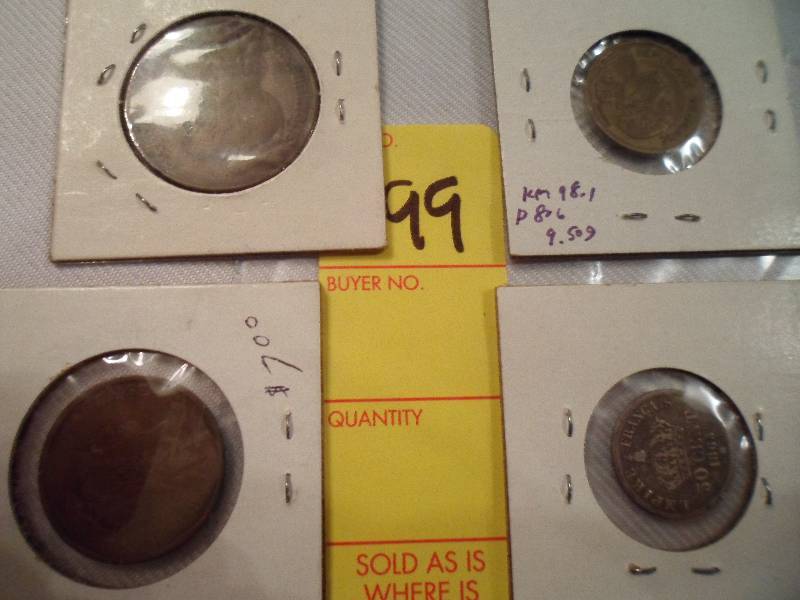 Lot of 4 French Coins
