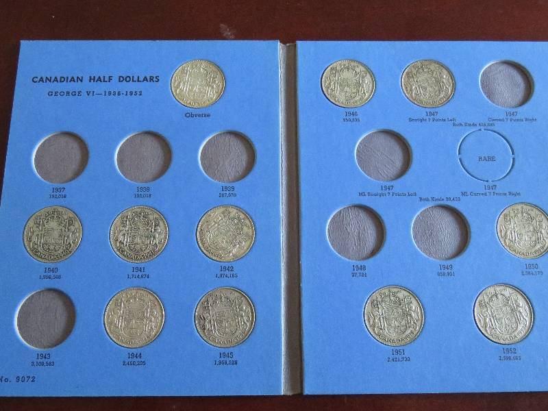 Canadian Half Dollar Collection