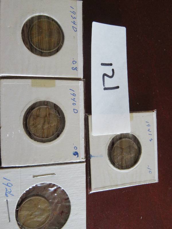 Lot of (10) Wheat Pennies