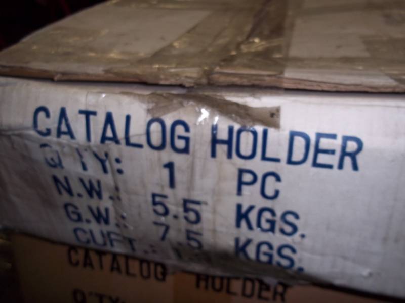 Catalog Holder New in box, first photo for display only