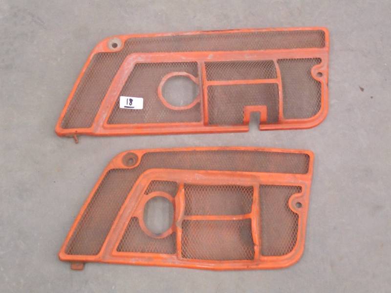 lot 18 image: (2) Tractor Engine Screens, Unknown...