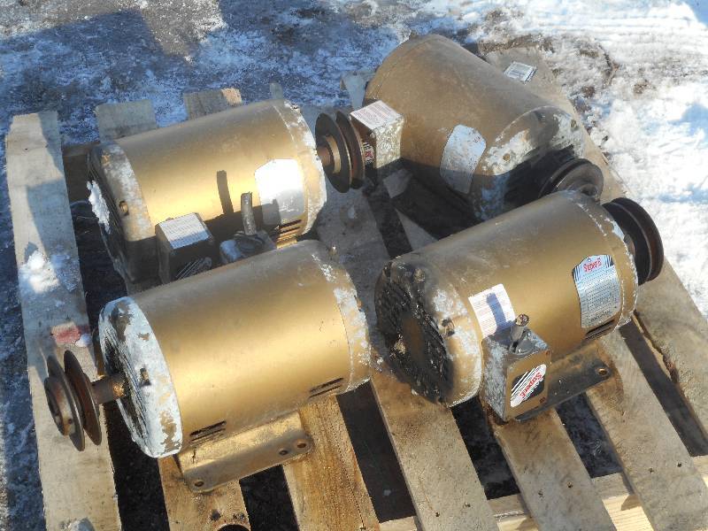Lot Of (4) Baldor 3-Phase Super-E 3...