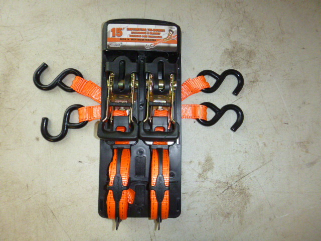 Erickson Ratcheting Tie Downs with J Hooks