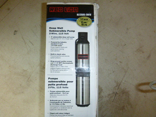 Red Lion Deep Well Submersible Pump