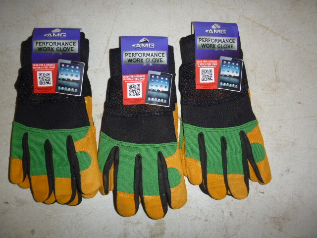 3 Pair of AMG Performance Work Gloves