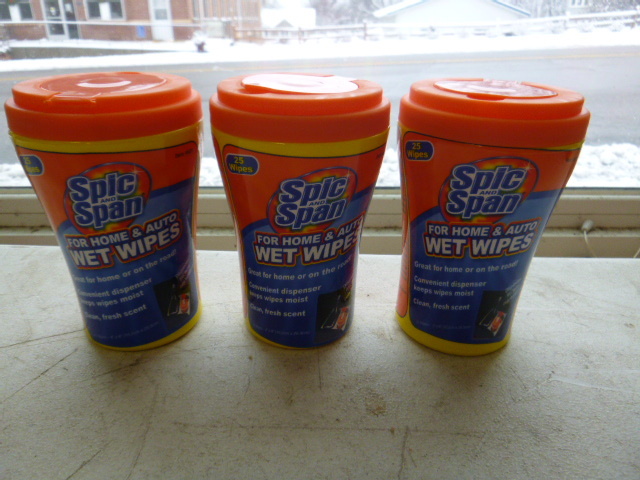 3 Containers of Spic and Span Wet Wipes
